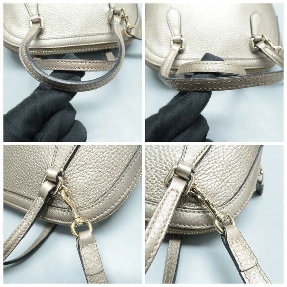 100% Authentic GUCCI Leather Satchel 470-112324 - Picture 7 of 11